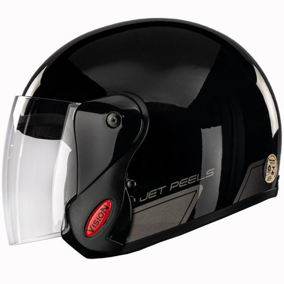 Capacete Moto Peels Vision Aberto Masculino Feminino Novo Lançamento Preto Menor preço em Capacete Moto Peels Vision Aberto Masculino Feminino Novo Lançamento Preto
