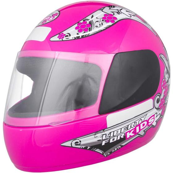 Capacete Moto Pro Tork Liberty Four Kids For Girl Rosa Tam: 54 Menor preço em Capacete Moto Pro Tork Liberty Four Kids For Girl Rosa Tam: 54
