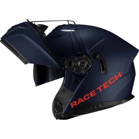 Imagem de Capacete Moto Race Tech Signal Monocolor Azul Fosco