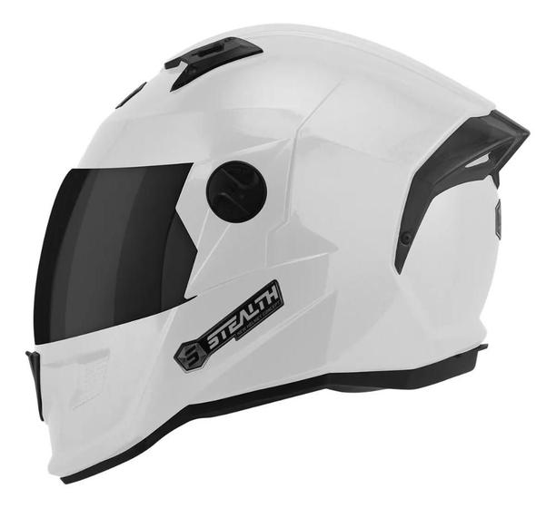 Imagem de Capacete Moto Stealth Solid Pro Tork Motoqueiro Viseira Fumê