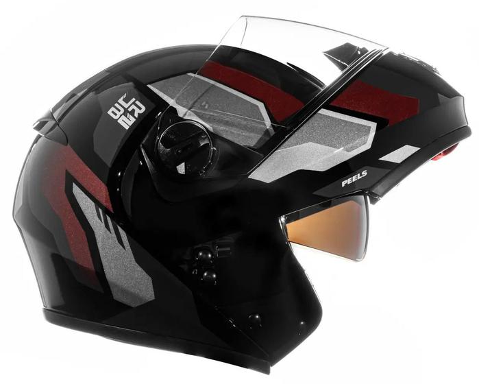 Imagem de Capacete Moto U-rb2 Hold Robocop Urban Preto-cobre Peels TAMANHO 60"