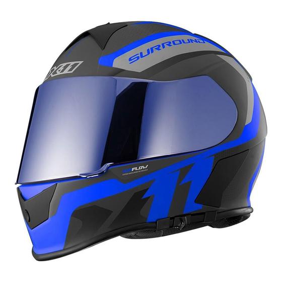 Imagem de Capacete Moto X11 Revo Pro Surround Azul 64