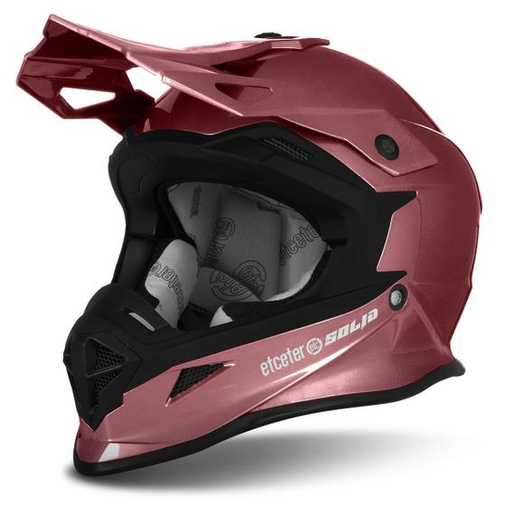 Imagem de Capacete Motocross Etceter Solid Conforto e Segurança