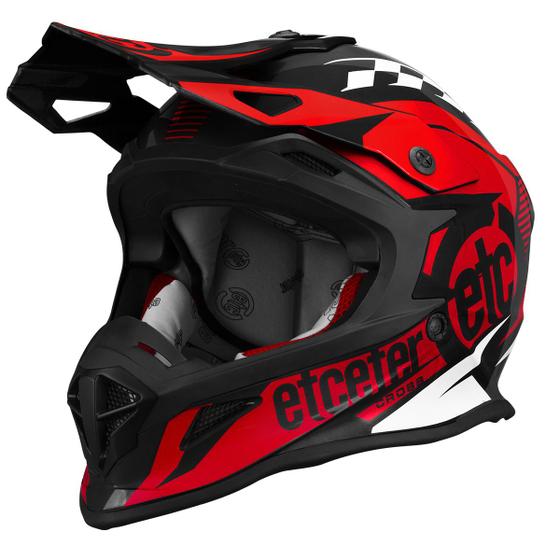 Imagem de Capacete Motocross Trilha Enduro Etceter Fast Brilhante Piloto Off Road