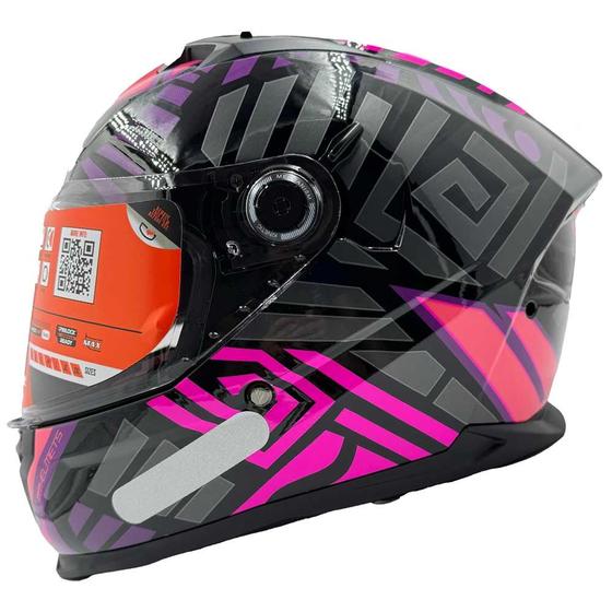 Imagem de Capacete MT Braker SV Zebra Para Motociclista