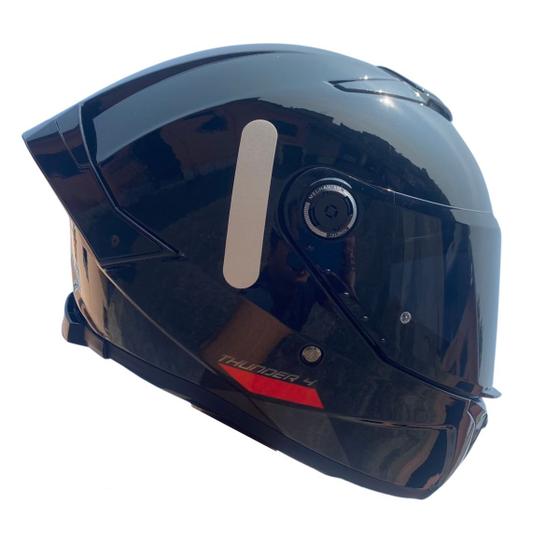 Imagem de Capacete Mt Thunder 4 Sv Solid A1 Preto Brilho +Viseira Fumê