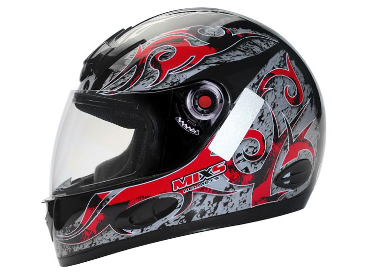 Imagem de Capacete MX5 Mixs Preto e Vermelho