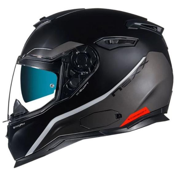 Imagem de Capacete Nexx SX100 Skyway Preto Cinza Fosco Com Pinlock