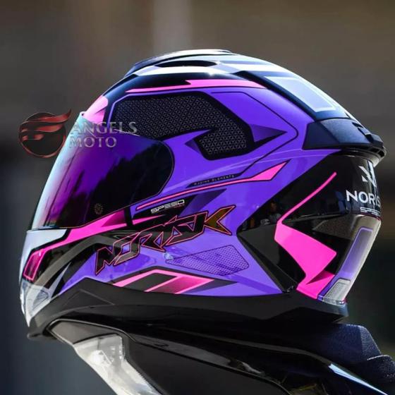 Imagem de Capacete Norisk Fab FF802 Razor Speedmax Black Pink