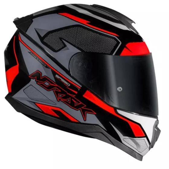 Imagem de Capacete Norisk Fechado Razor Speedmax Preto Cinza Laranja