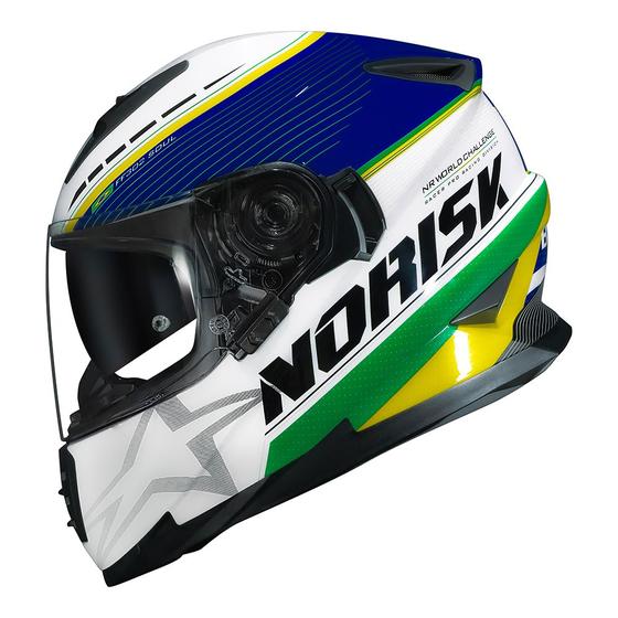 Imagem de Capacete Norisk Ff302 Grand Prix Brasil Brazil