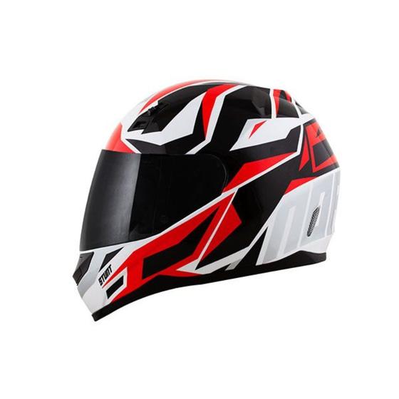 Imagem de Capacete Norisk FF391 Cutting Branco Preto e Vermelho Tamanho:56