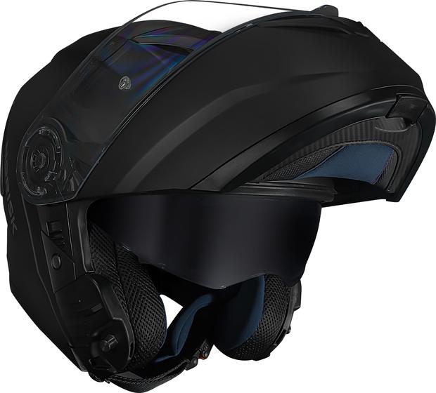 Imagem de Capacete norisk force ii 2 robocop articulado escamoteável monocolor matte black preto fosco