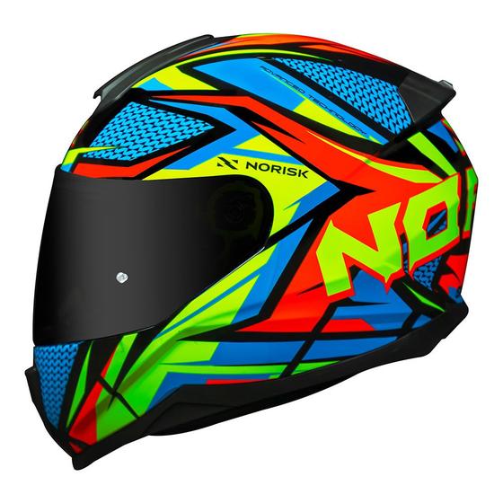 Capacete Norisk Razor Sharp Amarelo e Laranja Brilhante Menor preço em Capacete Norisk Razor Sharp Amarelo e Laranja Brilhante