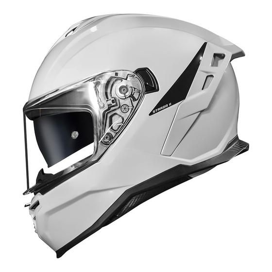 Imagem de Capacete norisk strada 2 monocolor branco brilhante aerofolio