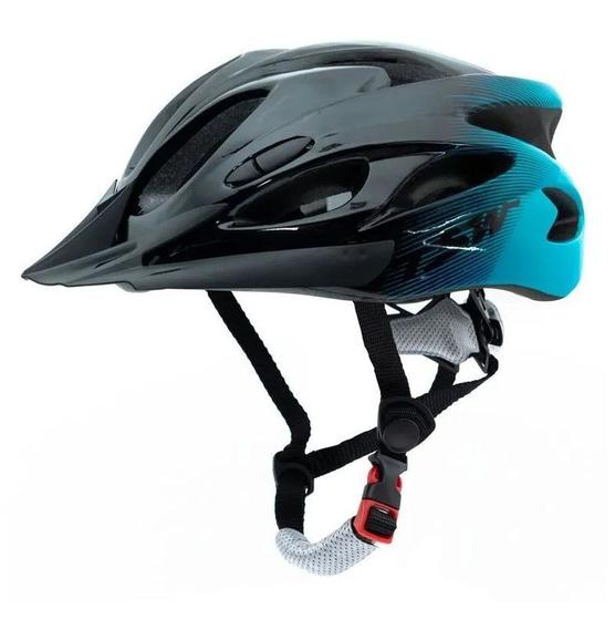 Imagem de Capacete Para Ciclismo Raptor 1 Com LED e Viseira Tamanho M 54 a 58cm Azul Tsw