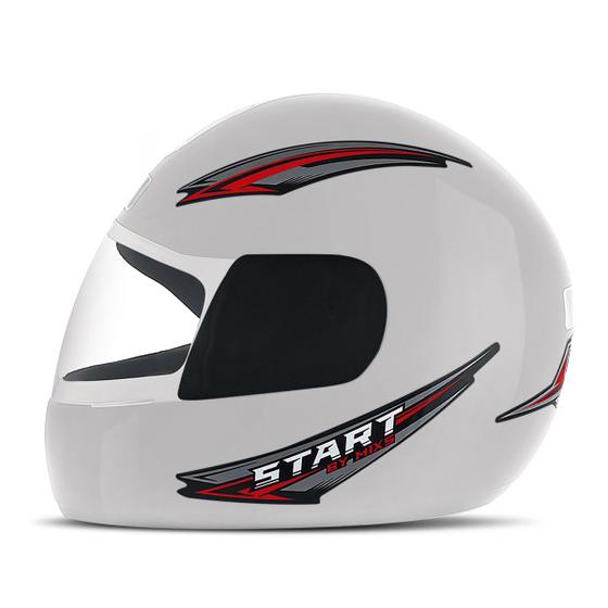 Imagem de Capacete Para Fechado Feminino Masculino Esportivo Mixs Start Viseira Cristal - Tamanhos 56 58 60