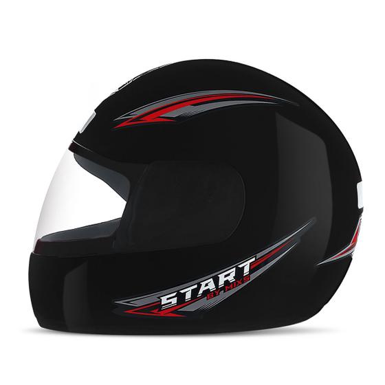 Imagem de Capacete Para Fechado Feminino Masculino Esportivo Mixs Start Viseira Cristal - Tamanhos 56 58 60