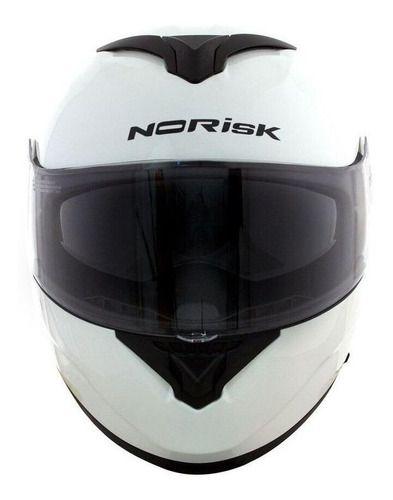 Imagem de Capacete Para Moto  Escamoteável Norisk  Force  Branco Monocolor Tamanho 58 