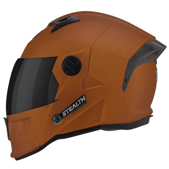 Imagem de Capacete para Moto Fechado Pro Tork Stealth Solid Fosco Viseira Fumê Integral