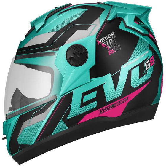 Imagem de Capacete Para Moto Integral Fechado Pro Tork Evolution G8 Evo Com narigueira Masculino Feminino