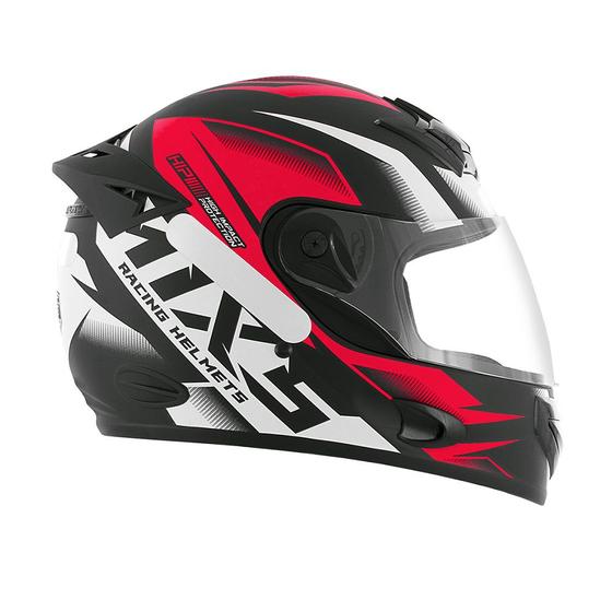 Imagem de Capacete para moto mixs mx2 storm fosco vermelho