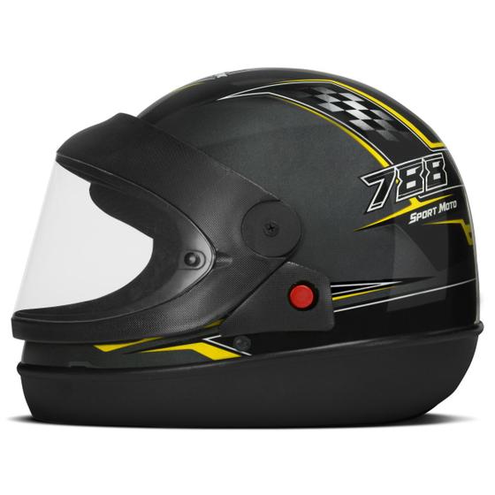 Imagem de Capacete Para Motociclista Fechado Pro Tork San Marino Super Sport Moto Com Viseira