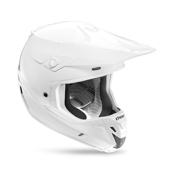 Imagem de Capacete para Motocross Thor Verge Solid - Branco