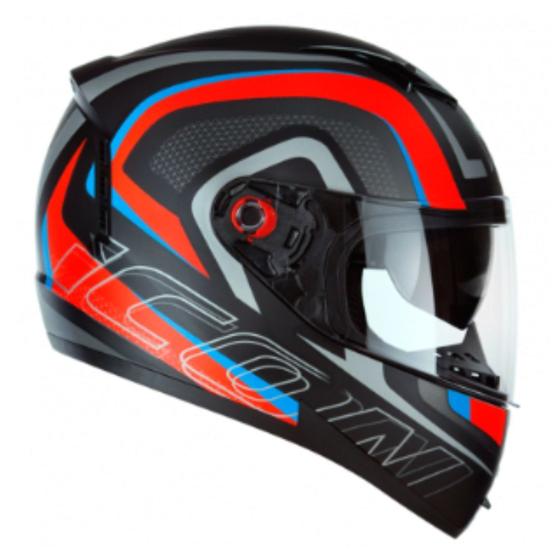 Imagem de Capacete Peels Icon Silverstone Preto Fosco Vermelho - 55-56