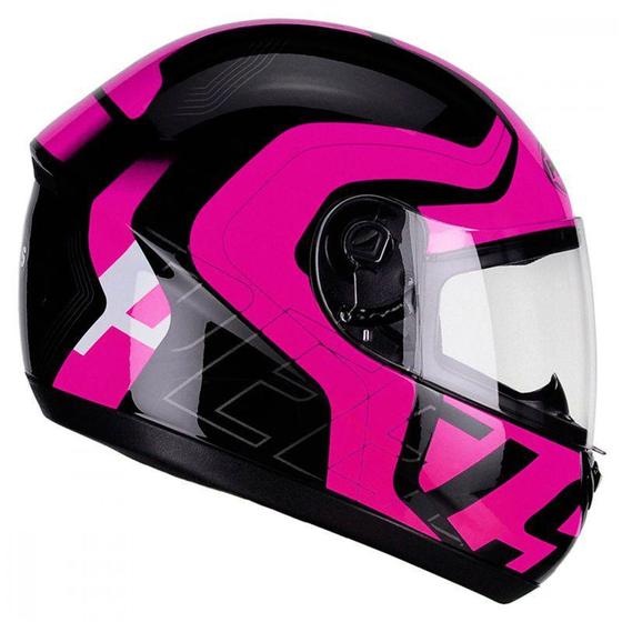 Imagem de Capacete Peels SPIKE New Ghost Preto e Rosa