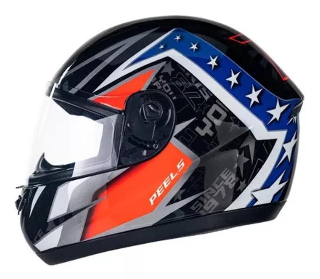 Capacete Peels Spike Youracing Preto Azul Menor preço em Capacete Peels Spike Youracing Preto Azul