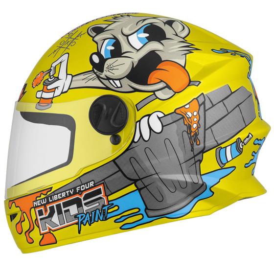 Imagem de Capacete Pro Tork Liberty Four Kids Paint Fosco Infantil Fechado Moto