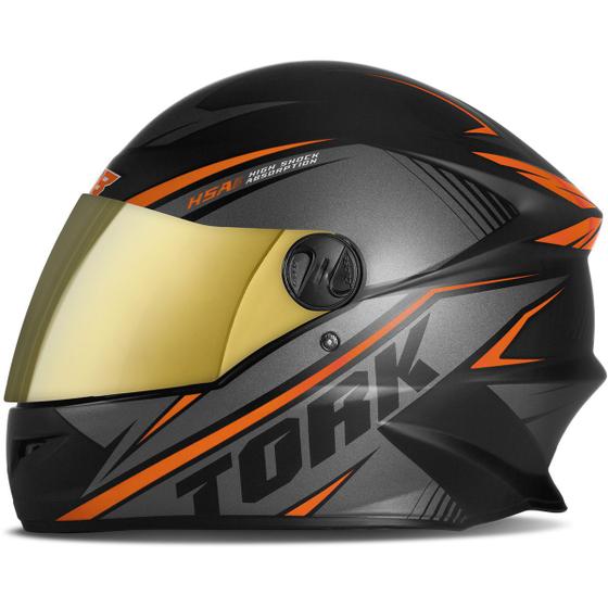 Imagem de Capacete Pro Tork R8 Viseira Dourada Fechado Para Moto