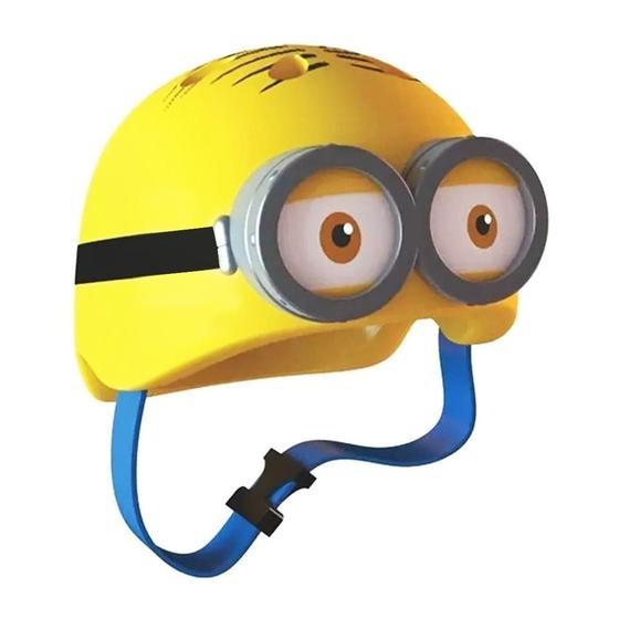 Imagem de Capacete Proteção Skate Bike Patins Minion Double Eye 3D