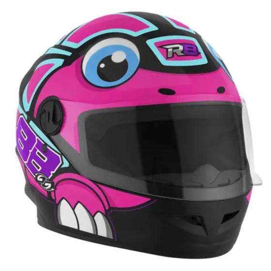 Imagem de Capacete r8 turtle 60 rosa tork - cap-889rs (st)