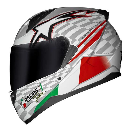 Imagem de Capacete Race Tech Sector Grid Itália Italy Esportivo Moto Motociclismo