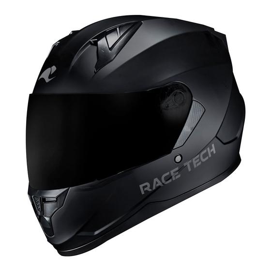 Imagem de Capacete Race Tech Sector Monocor Preto Fosco  -  60M