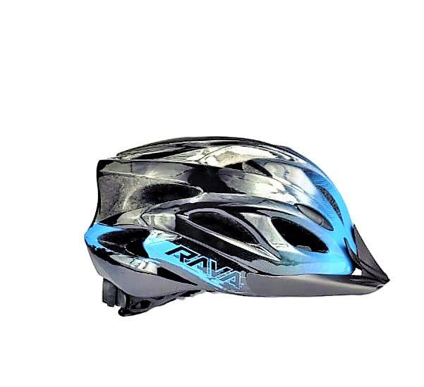 Imagem de Capacete Rava Space 3 Preto e Azul Claro Bike MTB Speed