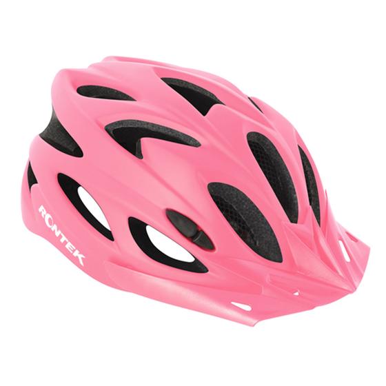 Imagem de Capacete Rontek RT-58 Rosa Madressilva Tam 54-61 com LEd
