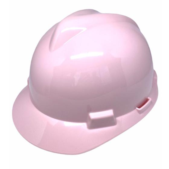 Imagem de Capacete Rosa Proteção Feminino Msa Epi Segurança