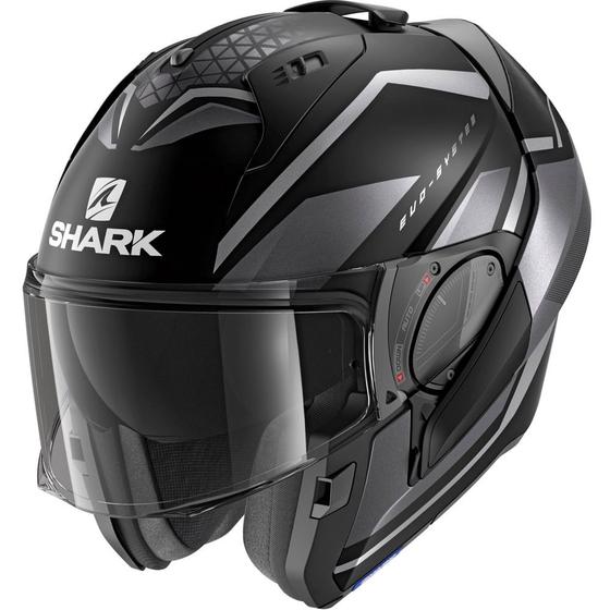 Imagem de Capacete shark evo es yari mat kaa preto cinza fosco