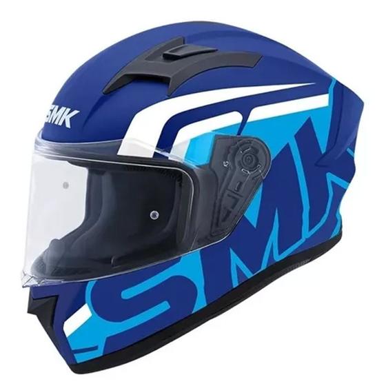 Imagem de Capacete SMK Stellar Stage MA551 Azul/Branco