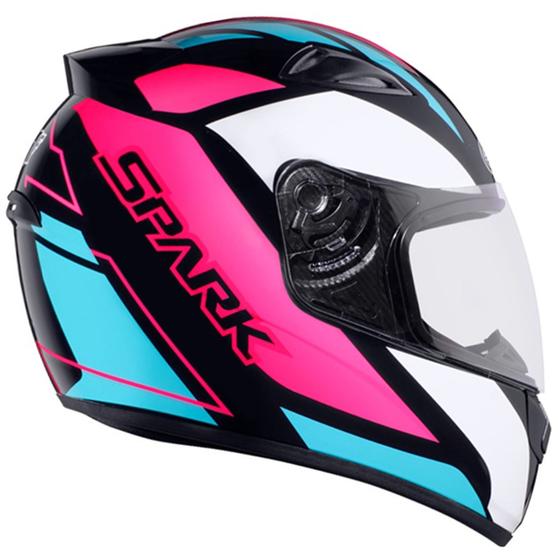 Imagem de Capacete SPARK MIXED BLUE - PTO/ROSA