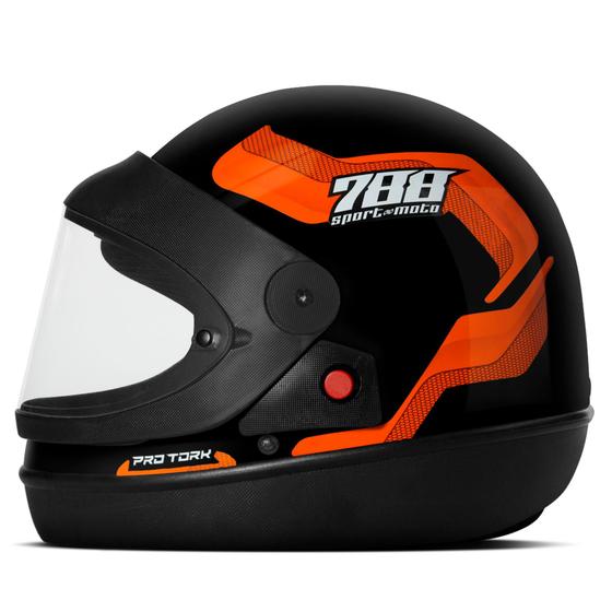 Imagem de Capacete Sport Moto 788 Marine Feminino Masculino Universal Automático Pro Tork