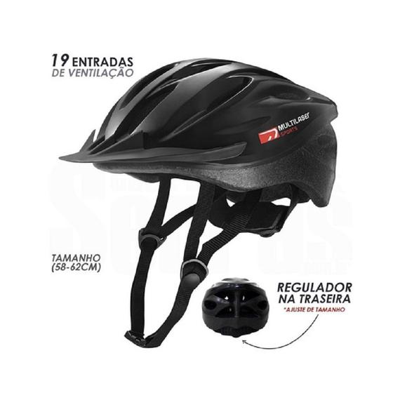 Imagem de Capacete sports para ciclismo bicicleta bi003 multilaser