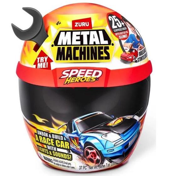 Imagem de Capacete Surpresa Metal Machines Speed Hero 20 PÇS Preto Candide 8718