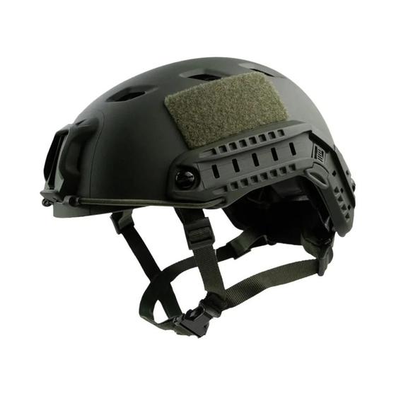 Imagem de Capacete Tático com Botão Ajustável e ABS Grosso para Airsoft - Equipamento de Proteção