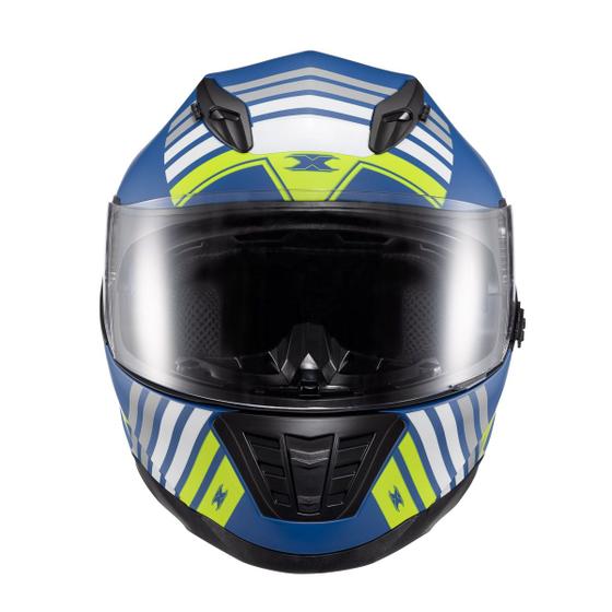 Imagem de Capacete Texx Fechado Wing Grid Azul Verm Branc 56