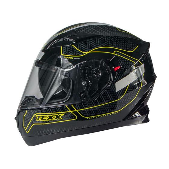 Capacete Texx G2 Panther Integral Fechado Moto Viseira Solar Menor preço em Capacete Texx G2 Panther Integral Fechado Moto Viseira Solar