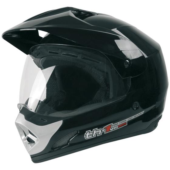 Imagem de Capacete top helmet c/ viseira th1 60 preto pro tork